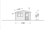 Domek ogrodowy drewniany DREUX (44 mm), 4x3 m, 12 m² specification 2