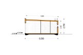 Dom drewniany letniskowy LUCIA 1 (44 mm + elewacja, z izolacją), 40 m² specification 6