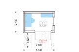 Domek ogrodowy drewniany TONIA (34 mm + elewacja), 3x2 m, 6 m² specification 1