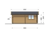Garaż drewniany CLASSIC S (44 mm), 5x6 m, 30 m² specification 5