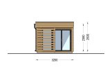 Domek ogrodowy drewniany IDA (34 mm), 6x3 m, 8 m² specification 3
