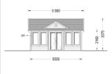 Domek ogrodowy drewniany CLOCKHOUSE (34+34 mm, z izolacją), 5,5 x 4 m, 22 m² specification 2