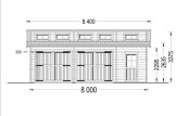 Garaż drewniany dwustanowiskowy TWIN DUO (44 mm), 8x6 m, 48 m² specification 2