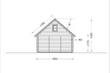 Dom drewniany letniskowy LIVINGTON (44+44 mm, z izolacją), 50 m² specification 5