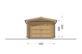 Garaż drewniany CLASSIC (34 mm), 3,2x5,2 m, 16 m² specification 2
