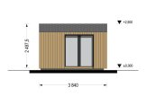Domek ogrodowy drewniany PIA (34 mm + elewacja, z izolacją), 3x3 m, 9 m² specification 5