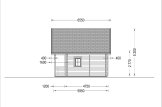 Dom drewniany letniskowy LIVINGTON (44+44 mm, z izolacją), 50 m² specification 4