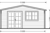 Domek ogrodowy drewniany WISSOUS (44 mm), 5x4 m, 20 m² specification 2