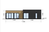 Dom drewniany letniskowy MALLY (44 mm + elewacja, z izolacją), 69 m² specification 2