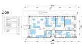 Dom drewniany całoroczny ZOE (44 mm + elewacja, z izolacją PLUS), 96 m² specification 1