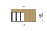 Domek ogrodowy drewniany PREMIUM (34 mm + elewacja, z izolacją), 5x3 m, 15 m² specification 2