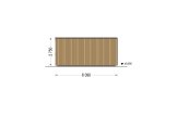 Dom drewniany letniskowy BELLA 3 (44 mm + elewacja), 75 m² specification 3