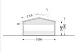 Domek ogrodowy drewniany WISSOUS (44 mm), 5x3 m, 15 m² specification 4