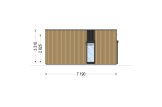 Dom drewniany całoroczny - mieszkalny KAYA 3 RV (z izolacją, WT2021), 70 m² specification 5