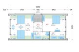 Dom drewniany letniskowy INGRID (44 mm + elewacja), 170 m² specification 2