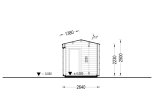 Sauna ogrodowa zewnętrzna SERENE (34 mm + elewacja), 5.3x2.5 m, 5 m² specification 6