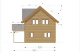 Dom drewniany letniskowy VERA S (44 mm + elewacja), 126 m² specification 6