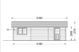 Garaż drewniany dwustanowiskowy CLASSIC DUO (44 mm), 6x8 m, 48 m² specification 3