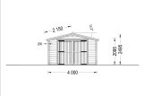 Garaż drewniany CLASSIC (44 mm), 4x6 m, 24 m² specification 2