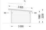 Domek ogrodowy drewniany MALTA (34 mm), 3x3 m, 9 m² specification 5