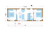 Dom drewniany całoroczny - mieszkalny ADALINE RV (z izolacją, WT2021), 42 m² specification 1