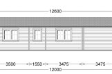Dom drewniany całoroczny LINDA (44+44 mm, z izolacją), 78 m² - z tarasem 15 m² specification 5