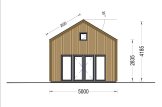 Domek letniskowy całoroczny SARA (34 mm + elewacja, z izolacją PLUS) z antresolą, 20 m² specification 3