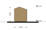 Domek ogrodowy drewniany TONIA (34 mm + elewacja), 2x2 m, 4 m² specification 4