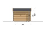 Garaż drewniany MODERN (34 mm), 3,6x5,4 m, 20 m² specification 4