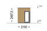 Domek ogrodowy drewniany PREMIUM L (34 mm + elewacja, z izolacją), 2x2 m, 4 m² specification 3