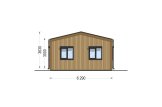Dom drewniany całoroczny - mieszkalny NICOLE RV (z izolacją, WT2021), 68 m² specification 5
