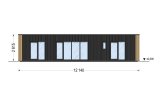 Dom drewniany letniskowy BELLA 1 (44 mm + elewacja, z izolacją), 46 m² specification 2