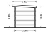 Domek ogrodowy drewniany MODERN (28 mm), 3x2 m, 6 m² specification 5