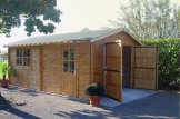 Garaż drewniany CLASSIC (44 mm), 3,6x5,4 m, 20 m² customer 3