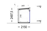 Domek ogrodowy drewniany PREMIUM L (34 mm + elewacja), 3x2 m, 6 m² specification 6