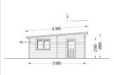 Garaż drewniany dwustanowiskowy MODERN (44 mm), 6x6 m, 36 m² specification 3