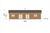 Dom drewniany całoroczny LIMOGES (44+44 mm, z izolacją), 103 m² specification 2