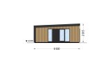 Dom drewniany letniskowy CARLA (44 mm + elewacja, z izolacją), 66 m² specification 3
