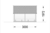 Sauna ogrodowa beczka HELGA 30 (46 mm), 3.0 m, ⌀ 1.97 m specification 5