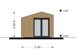 Domek ogrodowy drewniany TONIA (34 mm + elewacja), 3x2 m, 6 m² specification 2