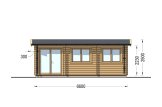 Domek ogrodowy drewniany ELEONORA (44 mm), 6,6 x 3 m, 20 m² specification 2
