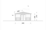 Dom drewniany letniskowy HYMER (44+44 mm), 42 m² - z tarasem 10 m² specification 4