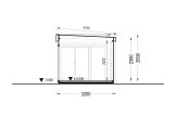 Domek ogrodowy drewniany IDA z pomieszczeniem gospodarczym (34 mm), 6x3 m, 11 m² specification 6
