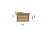 Domek ogrodowy drewniany MALTA (34 mm), 3x3 m, 9 m² specification 5