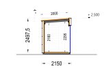 Domek ogrodowy drewniany PREMIUM (34 mm + elewacja, z izolacją), 2x2 m, 4 m² specification 6