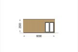 Domek letniskowy drewniany PREMIUM (34 mm + elewacja, z izolacją), 6x5 m, 30 m² specification 4