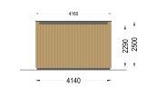Domek ogrodowy drewniany PREMIUM S (34 mm + elewacja, z izolacją PLUS), 4,1 x 2,4 m, 10 m² specification 4