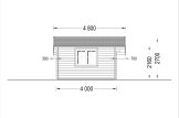 Domek ogrodowy drewniany CLARA (66 mm) z pomieszczeniem gospodarczym, 7x4 m, 28 m² specification 3