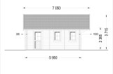 Domek letniskowy całoroczny SCOOT (44+44 mm, z izolacją PLUS), 4,5 x 6 m, 27 m² - z antresolą 9 m² specification 3