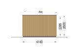 Domek ogrodowy drewniany PREMIUM (44 mm + elewacja, z izolacją PLUS), 7x4 m, 28 m² specification 5
